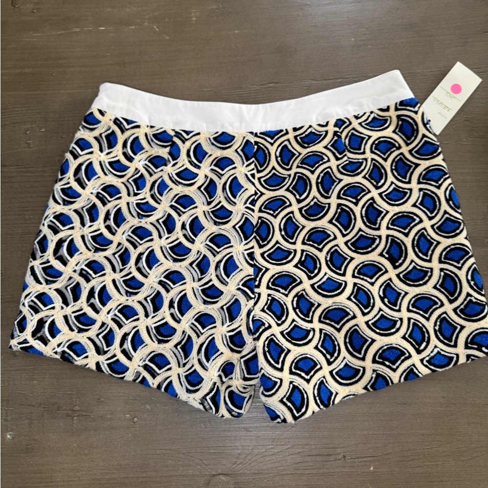 Endless Rose Blue and White Patterned Shorts New with tag - Picture 4 of 4